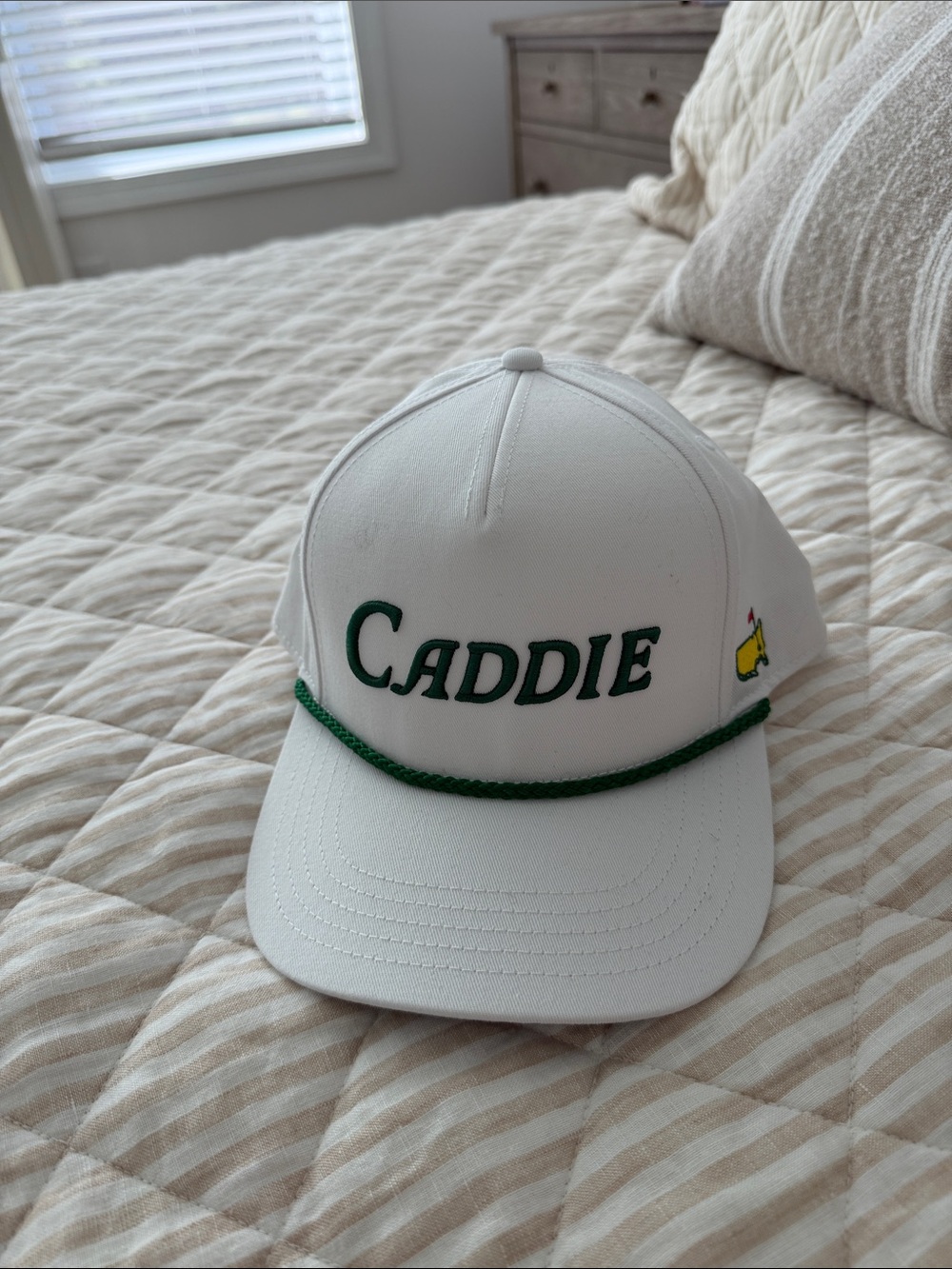 Masters Caddie White Hat